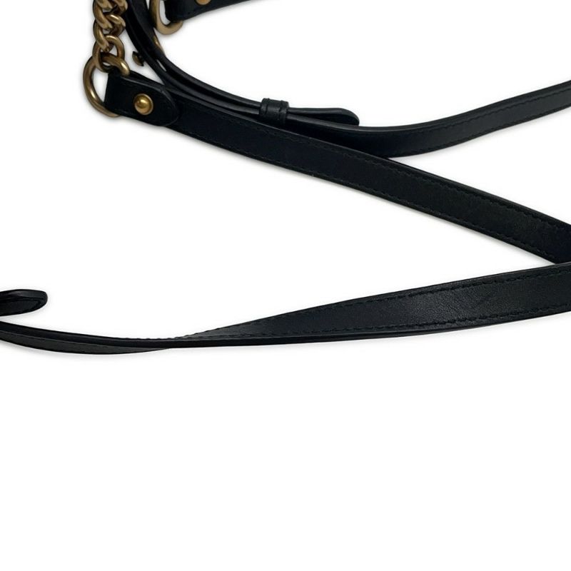 グッチ リュック GGマーモント レザー 528129 GUCCI バッグ 黒