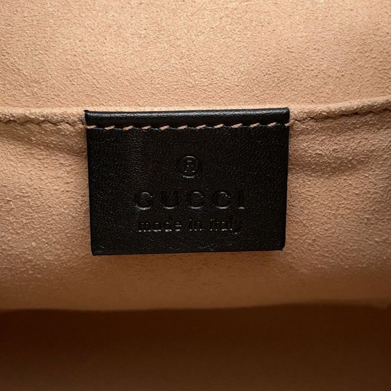 グッチ リュック GGマーモント レザー 528129 GUCCI バッグ 黒