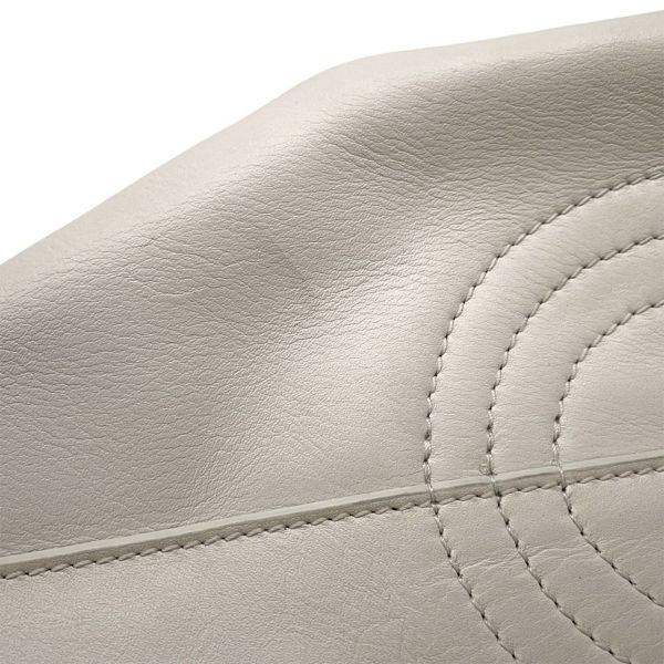 ロエベ チェーンショルダーバッグ パセオ スモール  レザー LOEWE バッグ 白