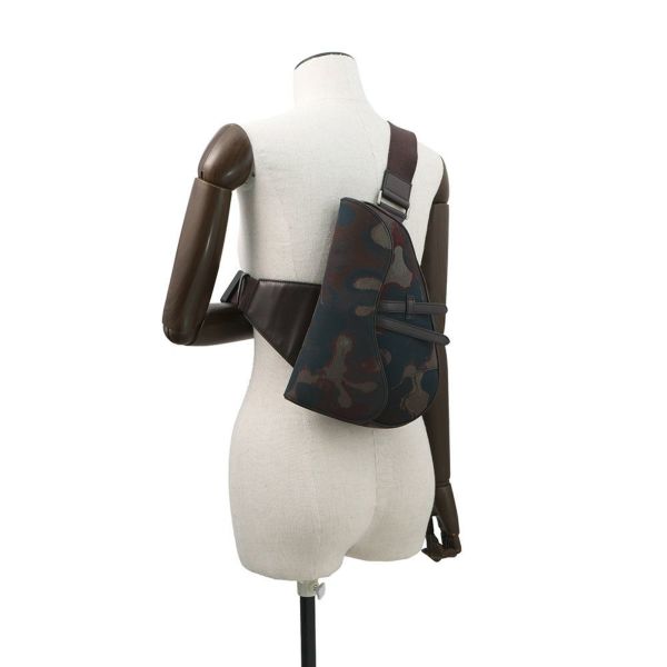 クリスチャン・ディオール ボディバッグ サドル カモフラ キャンバス Christian Dior メンズ セール品