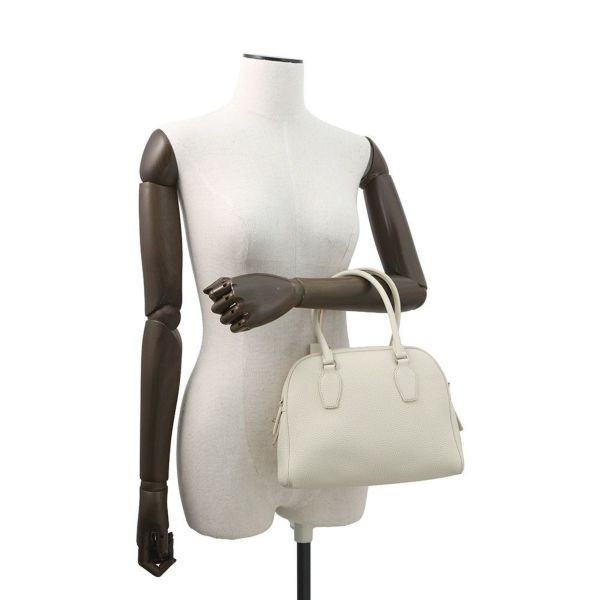 ザ ロウ ハンドバッグ インディア 10 レザー W1734 L133 THE ROW 2wayショルダー 白