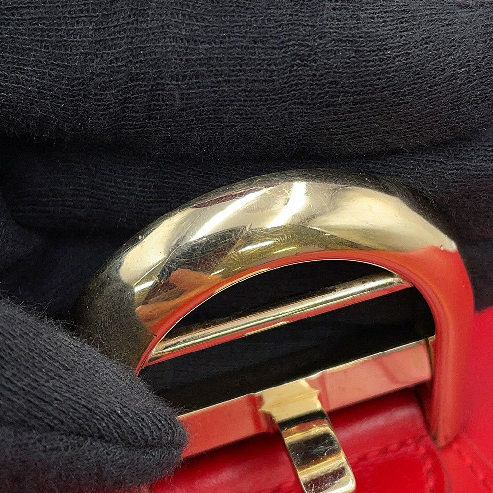 デルヴォー ハンドバッグ ブリヨンMM ボックスカーフレザー A0060BOX53LDPCN Delvaux 2way レッド