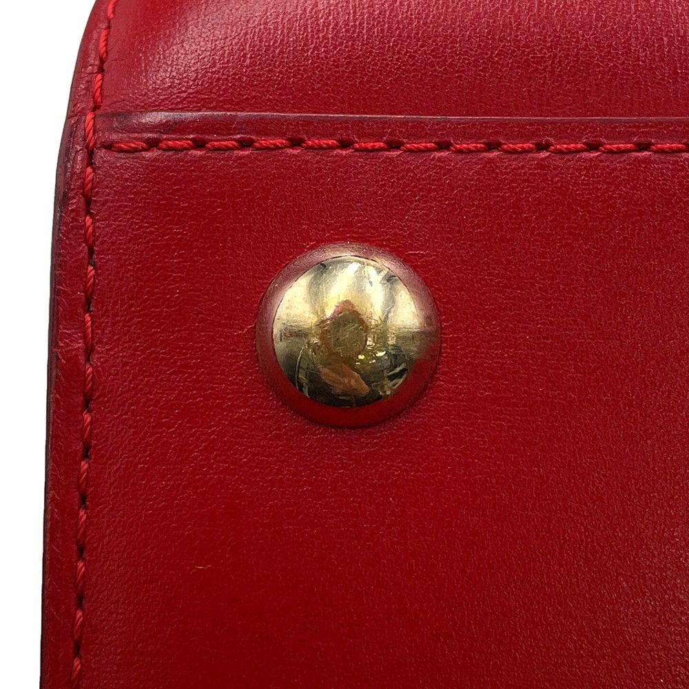 デルヴォー ハンドバッグ ブリヨンMM ボックスカーフレザー A0060BOX53LDPCN Delvaux 2way レッド