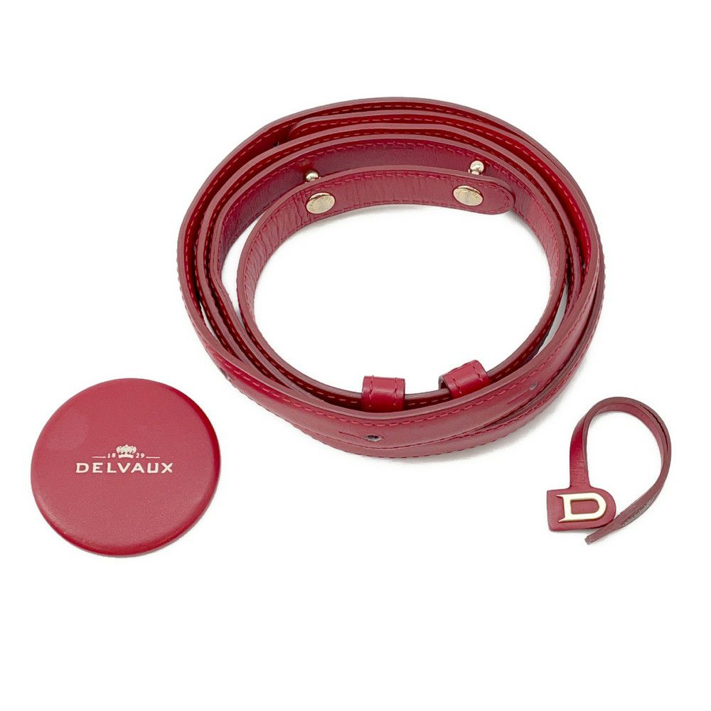 デルヴォー ハンドバッグ ブリヨンMM ボックスカーフレザー A0060BOX53LDPCN Delvaux 2way レッド