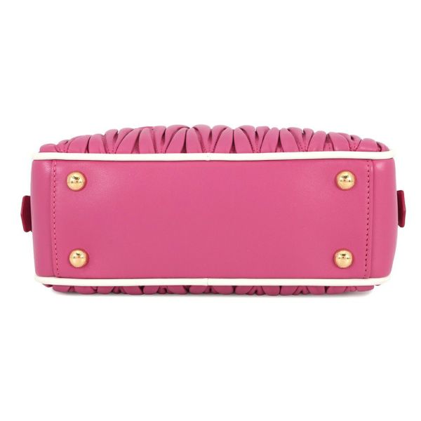 ミュウミュウ ハンドバッグ アルカディ マテラッセ レギュラー レザー 5BB142 MIUMIU 2wayショルダー