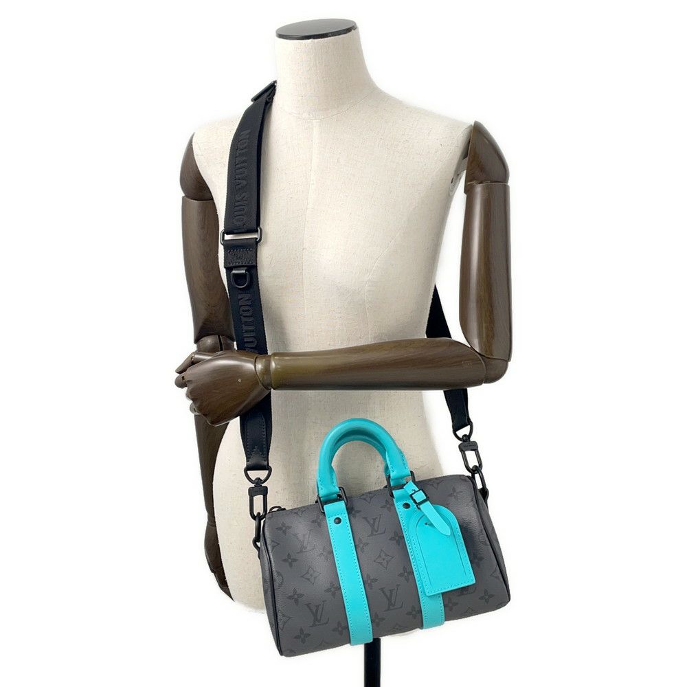 ルイヴィトン ハンドバッグ モノグラム・エクリプス リバース キーポル・バンドリエール25 M11645 2wayバッグ ブラック 黒