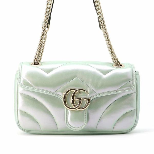 グッチ チェーンショルダーバッグ GGマーモント スモール レザー 443497 GUCCI バッグ