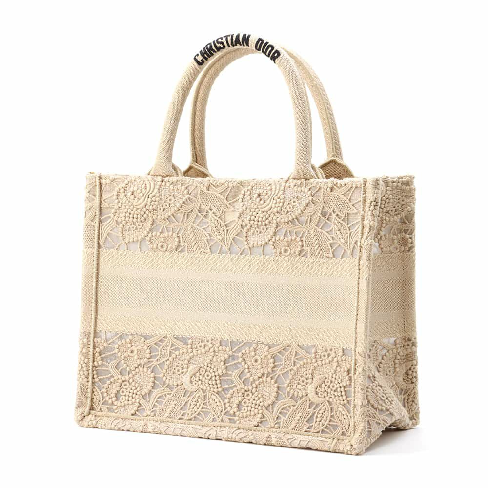 クリスチャン・ディオール ハンドバッグ ブックトート スモール レース キャンバス M1265ZSEL