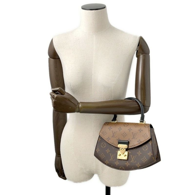 ルイヴィトン ハンドバッグ モノグラム・リバース ティルシット M46548 ヴィトン 3way ショルダーバッグ ブラック 黒