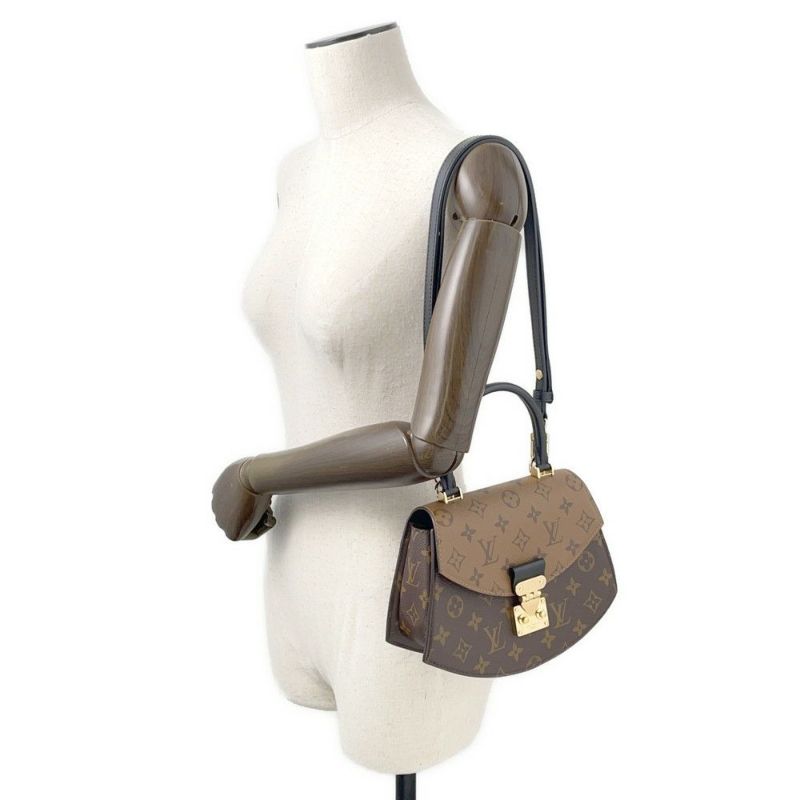 ルイヴィトン ハンドバッグ モノグラム・リバース ティルシット M46548 ヴィトン 3way ショルダーバッグ ブラック 黒