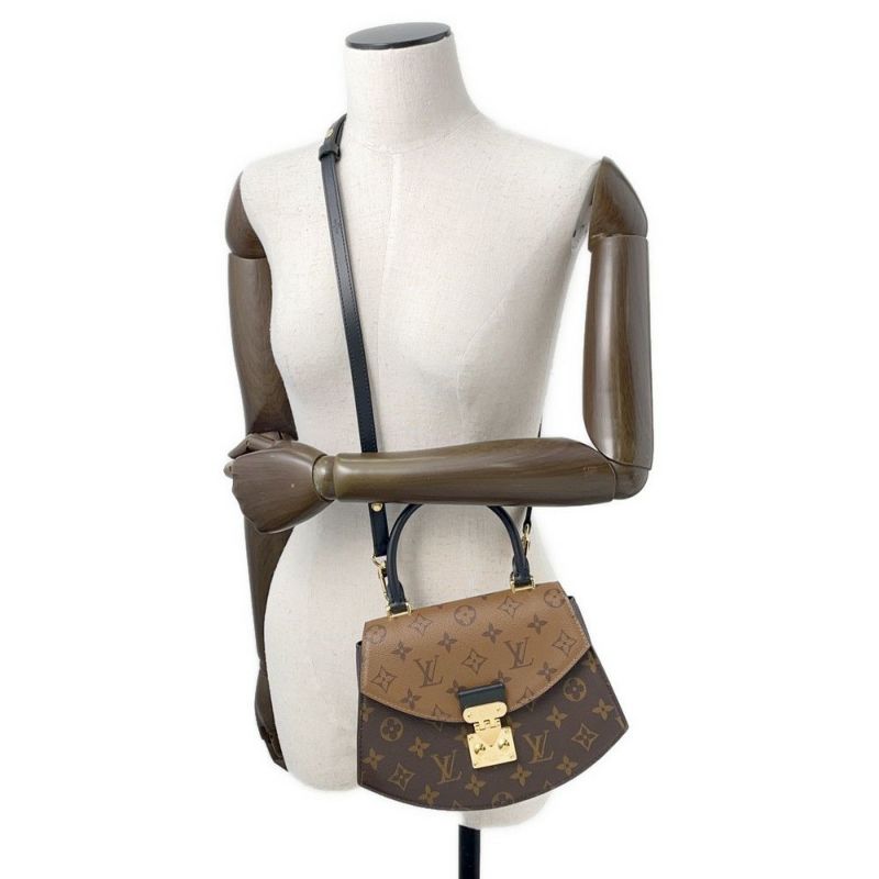 ルイヴィトン ハンドバッグ モノグラム・リバース ティルシット M46548 ヴィトン 3way ショルダーバッグ ブラック 黒