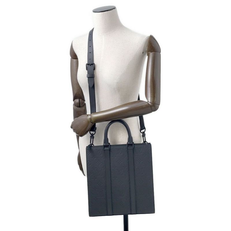 ルイヴィトン ハンドバッグ モノグラム・トリヨン サックプラ・クロス M59960 LOUIS VUITTON 2way 黒 ブラック