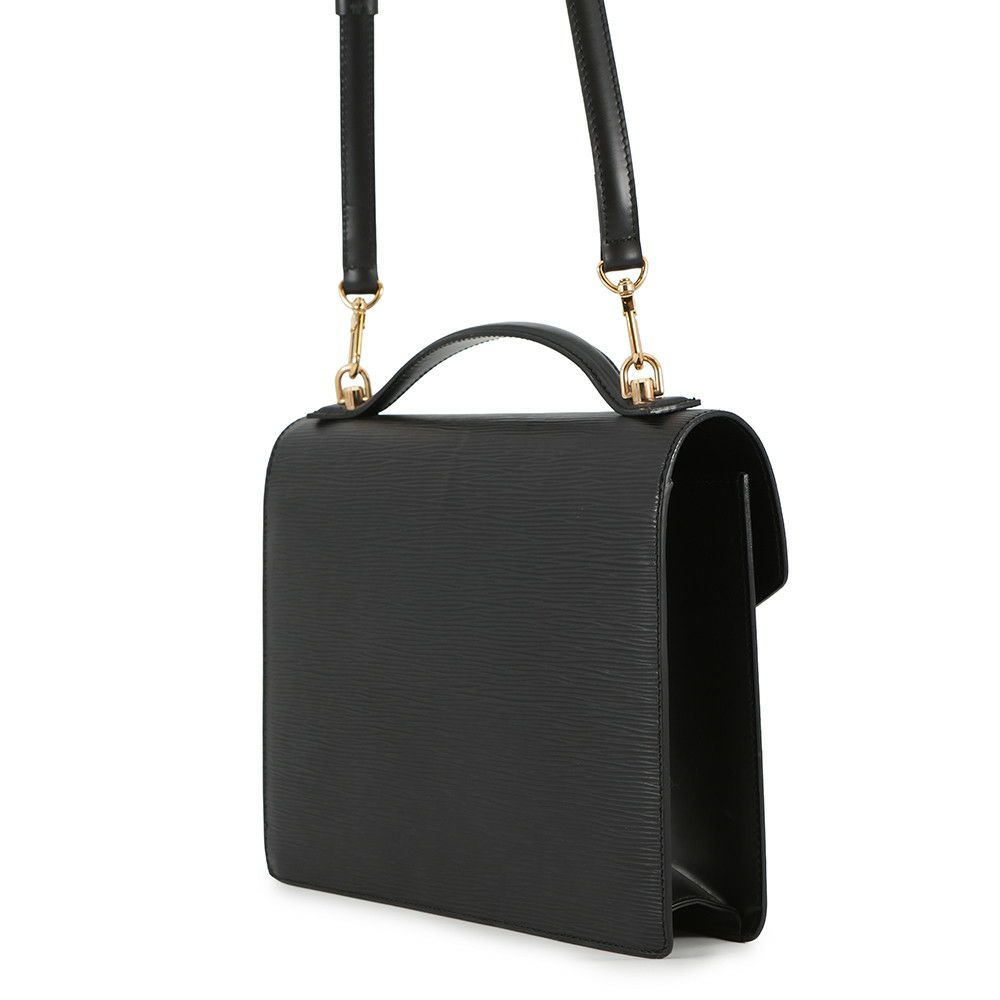 ルイヴィトン ハンドバッグ エピ モンソー M52122 LOUIS VUITTON ヴィトン バッグ 2way ショルダーバッグ ブラック 黒