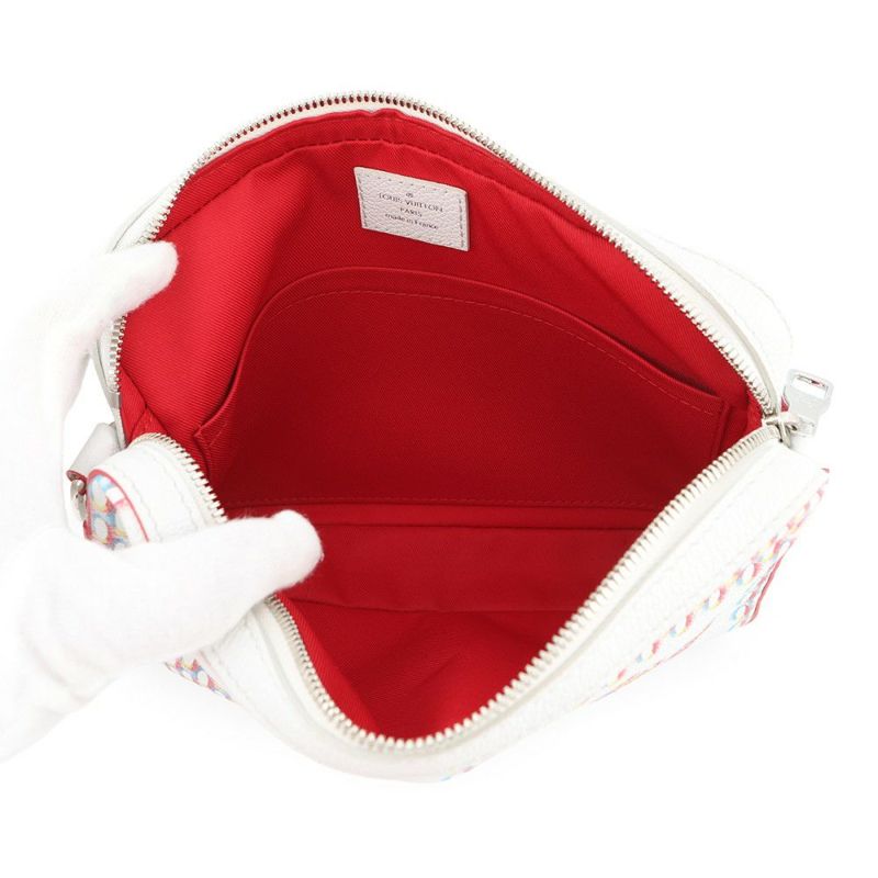 ルイヴィトン ショルダーバッグ ダミエ・ジャイアントスプレー トリオ・メッセンジャー M20665 LOUIS VUITTON 白