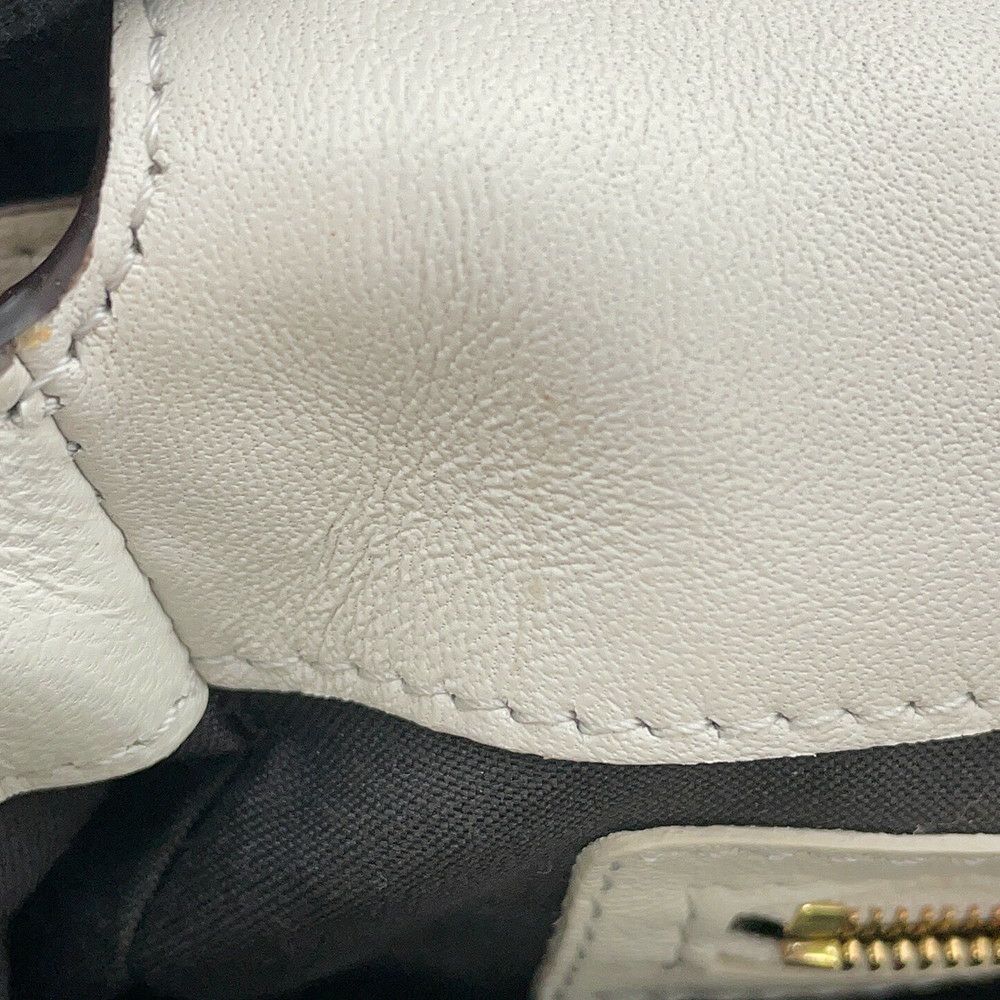 フェンディ ハンドバッグ バゲット レザー 8BR600 FENDI ワンショルダー 白