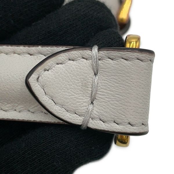 フェンディ ハンドバッグ バゲット レザー 8BR600 FENDI ワンショルダー 白