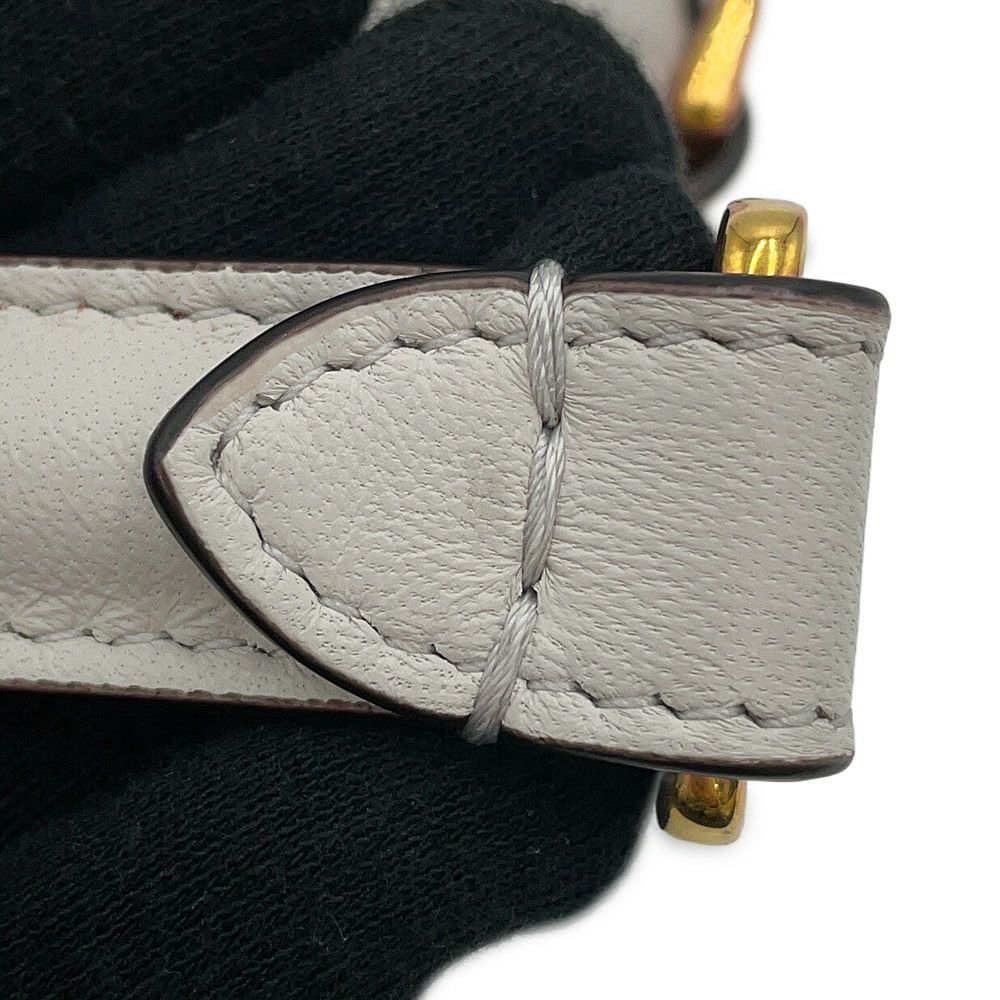 フェンディ ハンドバッグ バゲット レザー 8BR600 FENDI ワンショルダー 白