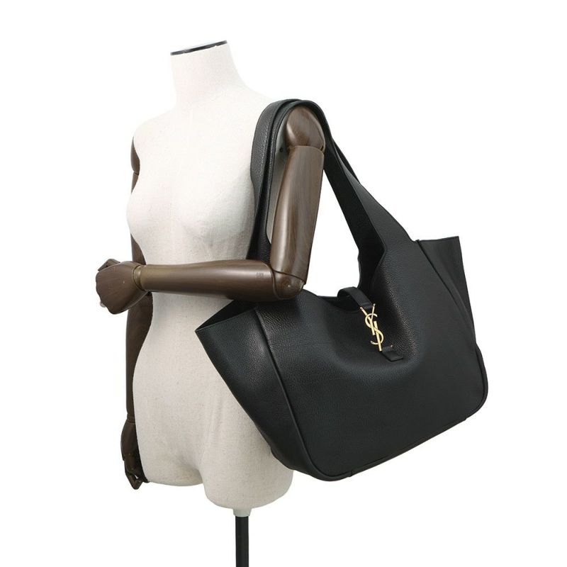 サンローランパリ トートバッグ LE 5 7 BEA ル・サンカセット ベア ディアスキン 763435 SAINT LAURENT PARIS 黒