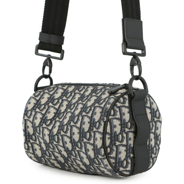 クリスチャン・ディオール ショルダーバッグ ミニ ローラー オブリーク ラビット M9916SNHO_M884 Christian Dior 黒 トロッター キッズ