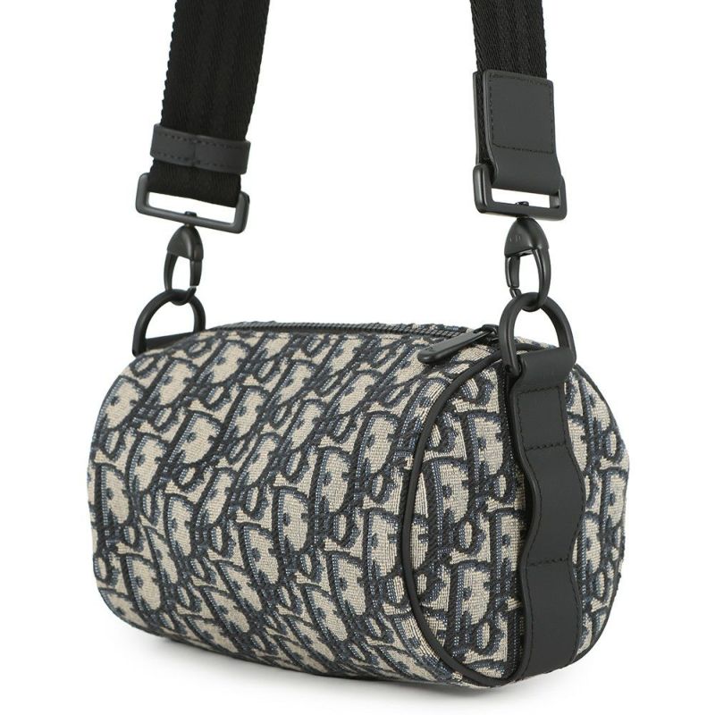 クリスチャン・ディオール ショルダーバッグ ミニ ローラー オブリーク ラビット M9916SNHO_M884 Christian Dior 黒 トロッター キッズ