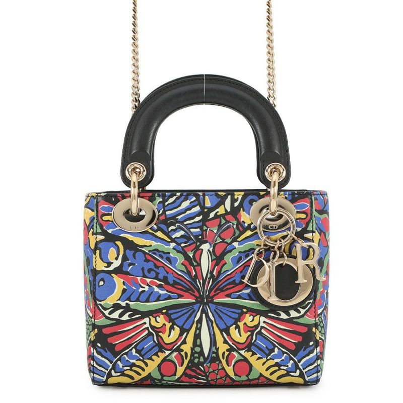クリスチャン・ディオール ハンドバッグ レディディオール 蝶モチーフ ミニ Christian Dior 2way