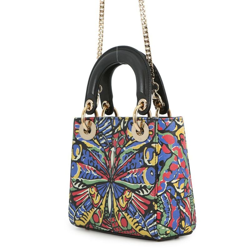 クリスチャン・ディオール ハンドバッグ レディディオール 蝶モチーフ ミニ Christian Dior 2way