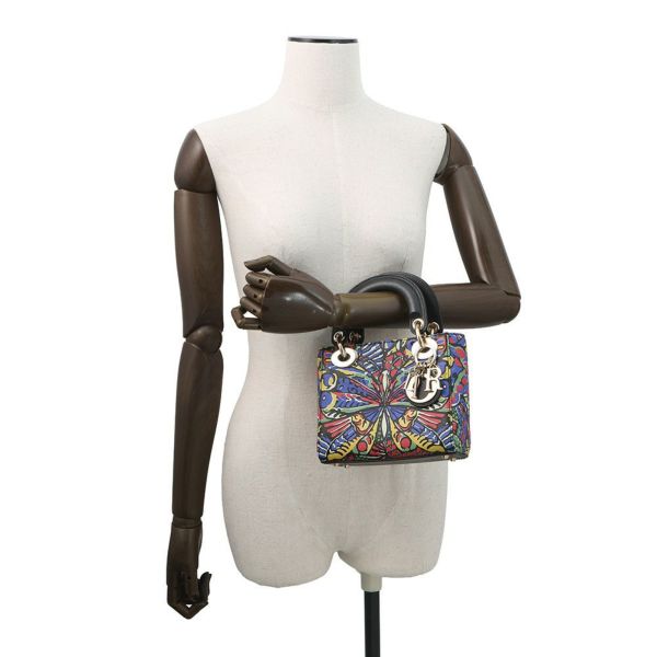 クリスチャン・ディオール ハンドバッグ レディディオール 蝶モチーフ ミニ Christian Dior 2way