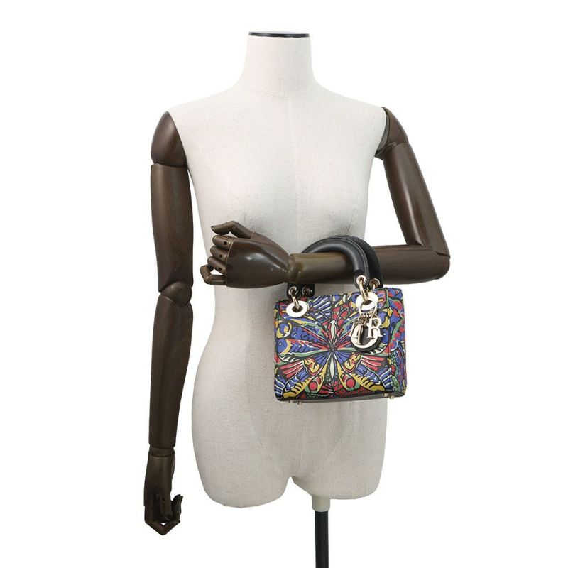 クリスチャン・ディオール ハンドバッグ レディディオール 蝶モチーフ ミニ Christian Dior 2way