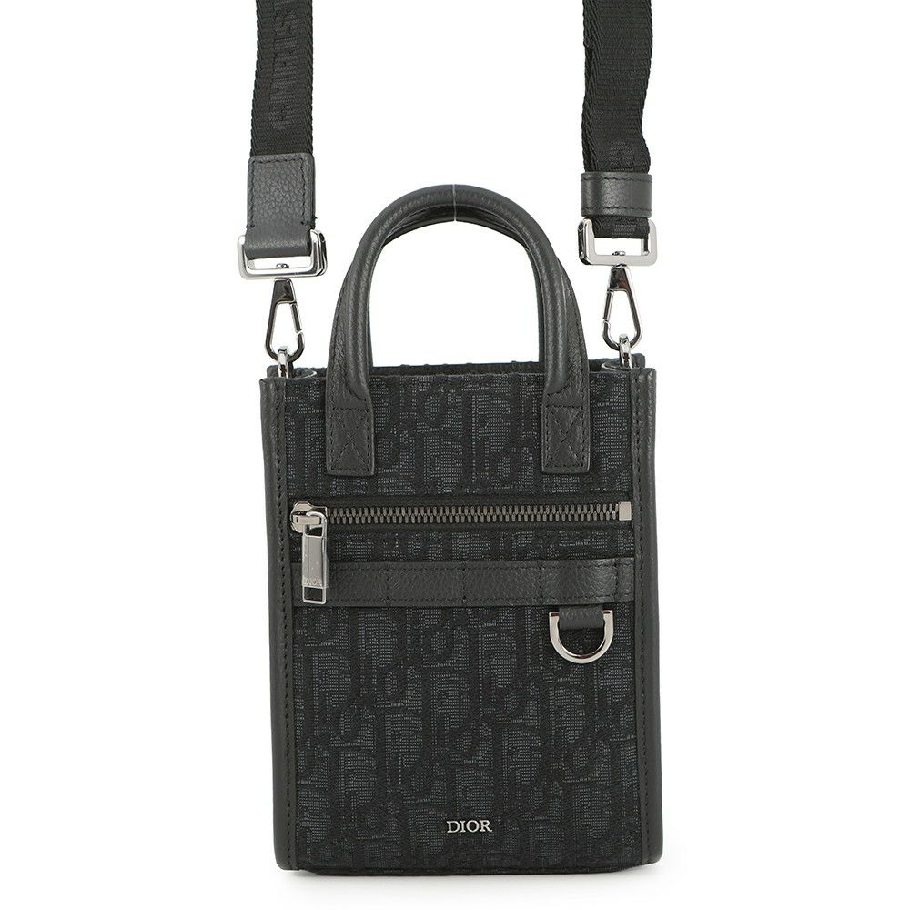 クリスチャン・ディオール ハンドバッグ オブリーク サファリ ノースサウス ミニ 2ESWS017YKY Christian Dior トロッター 黒 2way