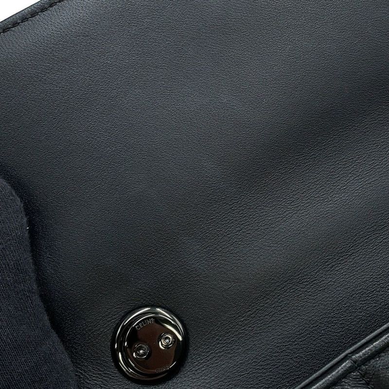 セリーヌ チェーンショルダーバッグ モノクローム 112333 CELINE 黒 ワンショルダー
