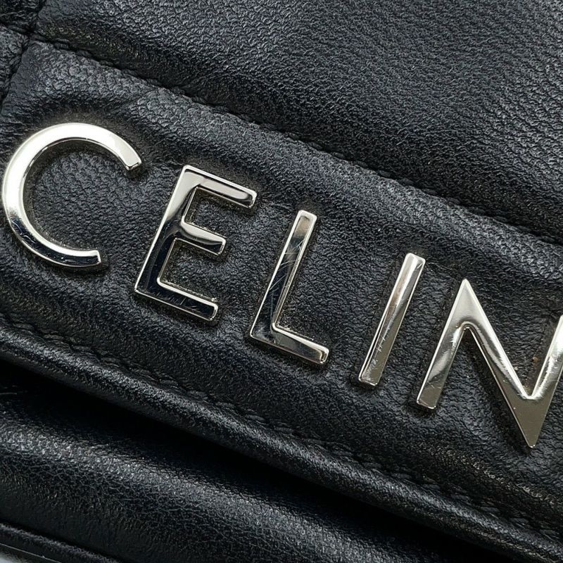 セリーヌ チェーンショルダーバッグ モノクローム 112333 CELINE 黒 ワンショルダー