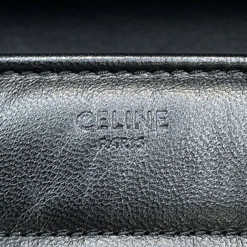 セリーヌ チェーンショルダーバッグ モノクローム 112333 CELINE 黒 ワンショルダー