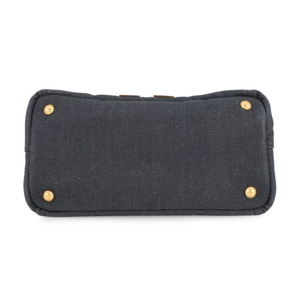 プラダ トートバッグ カナパ CANAPA ロボット デニム 1BG439 PRADA 2way