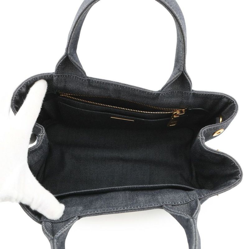 プラダ トートバッグ カナパ CANAPA ロボット デニム 1BG439 PRADA 2way