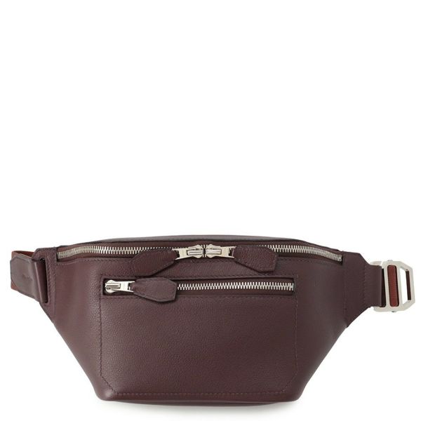 エルメス ボディバッグ シティスライドクロスPM プルーン/シルバー金具 エバーカラー Z刻印 メンズ