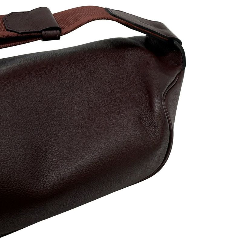 エルメス ボディバッグ シティスライドクロスPM プルーン/シルバー金具 エバーカラー Z刻印 メンズ