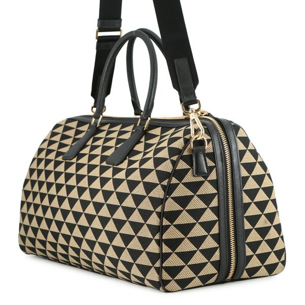 プラダ ボストンバッグ シンボル エンブロイダリーファブリック トラベルバッグ 2VC034 PRADA 2WAY