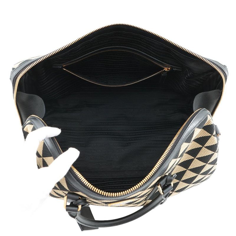 プラダ ボストンバッグ シンボル エンブロイダリーファブリック トラベルバッグ 2VC034 PRADA 2WAY