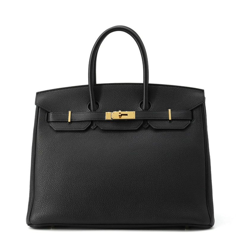 エルメス バーキン35 ブラック/ゴールド金具 トゴ Z刻印 HERMES Birkin ハンドバッグ 黒