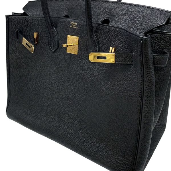 エルメス バーキン35 ブラック/ゴールド金具 トゴ Z刻印 HERMES Birkin ハンドバッグ 黒