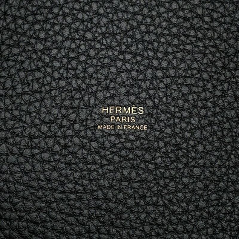 エルメス ハンドバッグ ピコタンロックPM ブラック/ゴールド金具 トリヨンクレマンス W刻印 黒