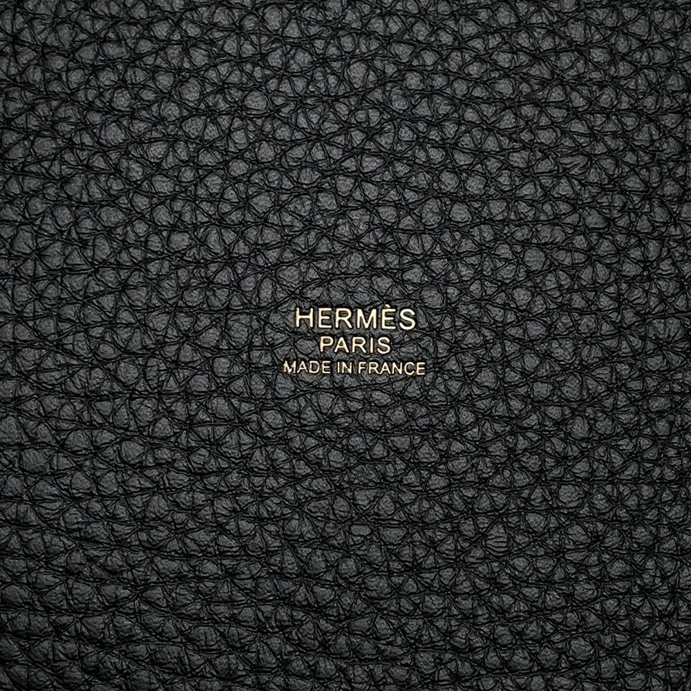 エルメス ハンドバッグ ピコタンロックPM ブラック/ゴールド金具 トリヨンクレマンス W刻印 黒