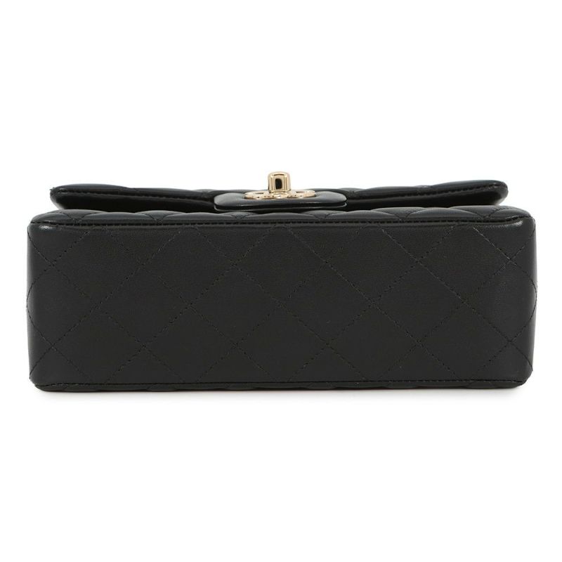 シャネル チェーンショルダーバッグ ココマーク ミニ マトラッセ 20 ラムスキン A69900 CHANEL 黒