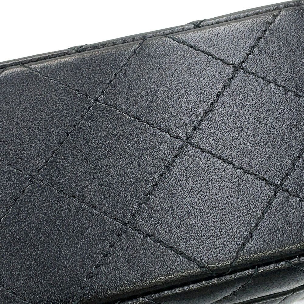 シャネル チェーンショルダーバッグ ココマーク ミニ マトラッセ 20 ラムスキン A69900 CHANEL 黒