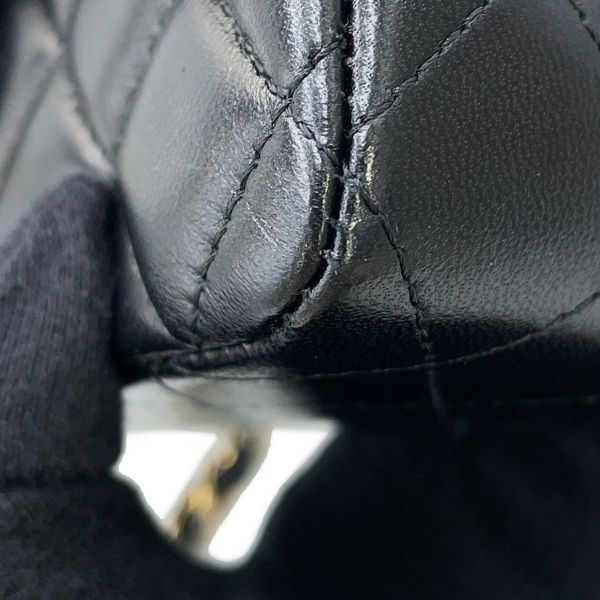 シャネル チェーンショルダーバッグ ココマーク ミニ マトラッセ 20 ラムスキン A69900 CHANEL 黒