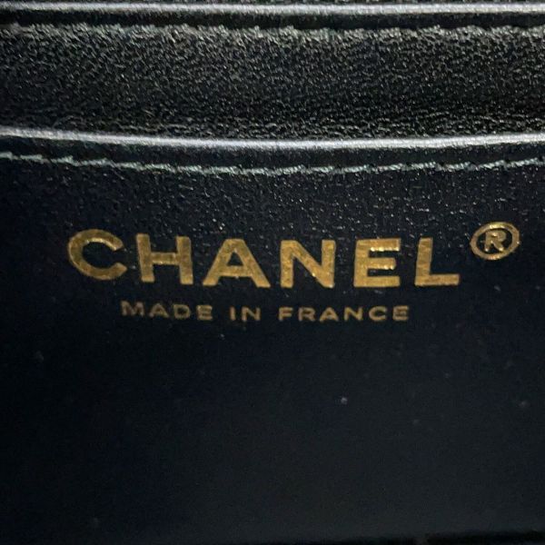 シャネル チェーンショルダーバッグ ココマーク ミニ マトラッセ 20 ラムスキン A69900 CHANEL 黒