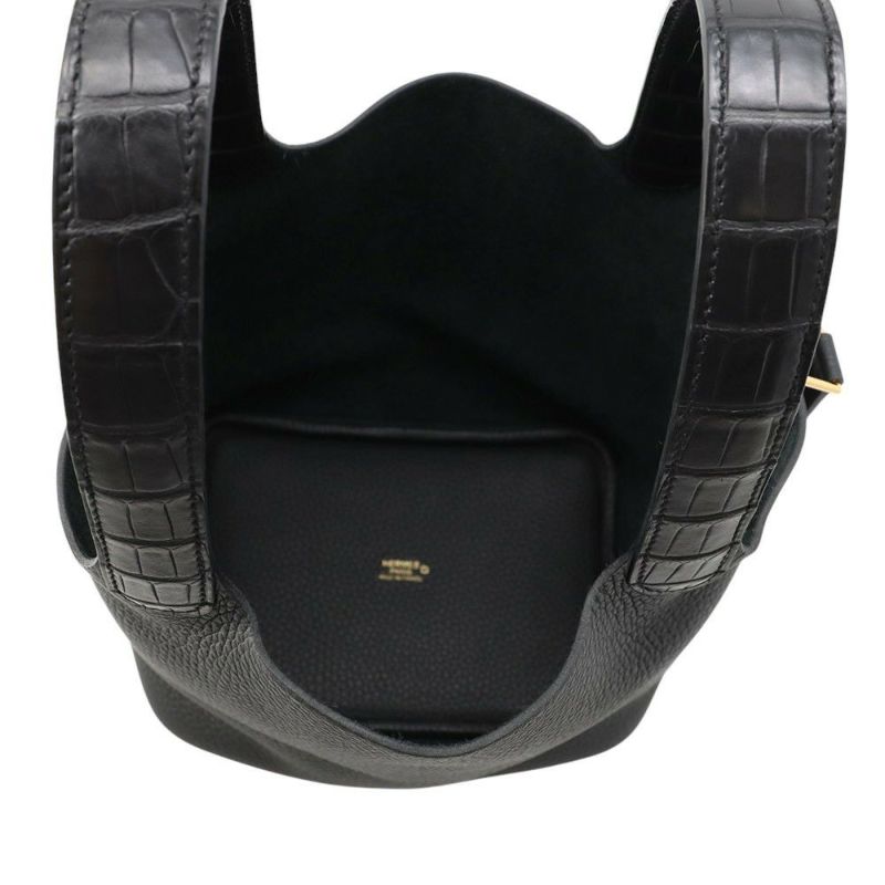 エルメス ハンドバッグ ピコタンロックPM タッチ ブラック/ゴールド金具 トリヨンクレマンス K刻印 黒