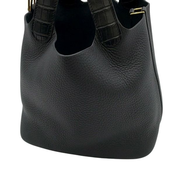 エルメス ハンドバッグ ピコタンロックPM タッチ ブラック/ゴールド金具 トリヨンクレマンス K刻印 黒