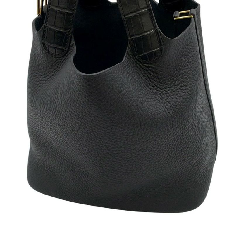 エルメス ハンドバッグ ピコタンロックPM タッチ ブラック/ゴールド金具 トリヨンクレマンス K刻印 黒