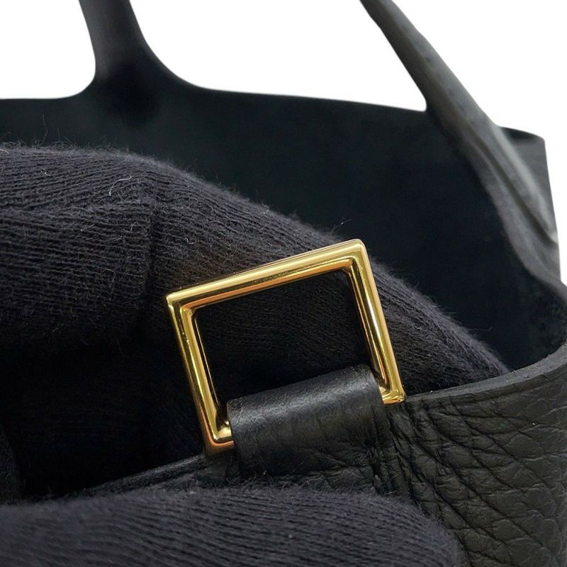 エルメス ハンドバッグ ピコタンロックPM タッチ ブラック/ゴールド金具 トリヨンクレマンス K刻印 黒
